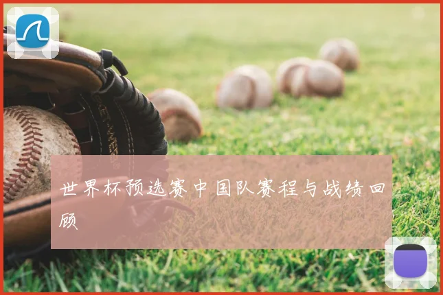 世界杯预选赛中国队赛程与战绩回顾