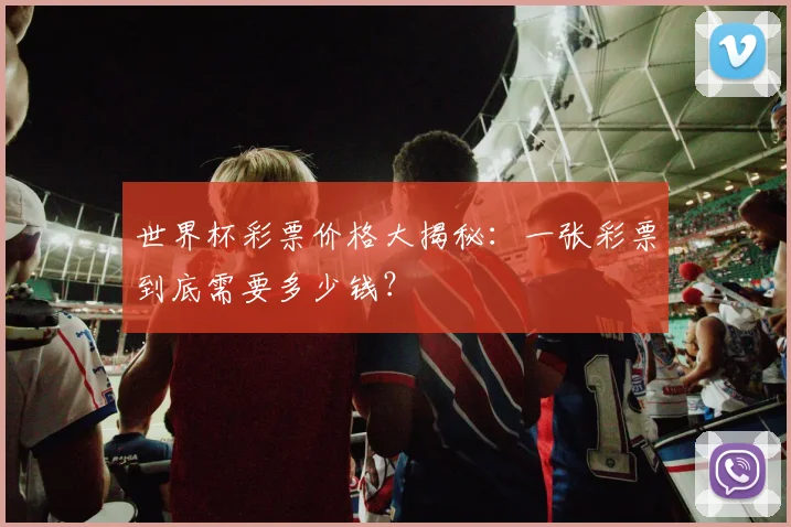 世界杯彩票价格大揭秘:一张彩票到底需要多少钱?